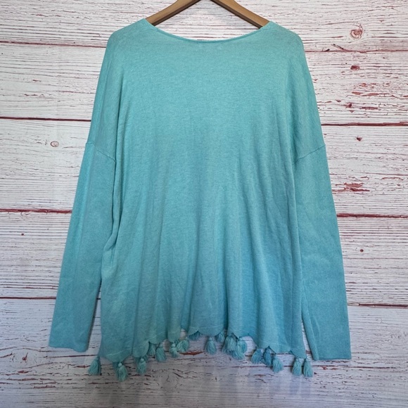 Lilly Pulitzer Martine Sweater in Heathered Aqua Sky Sz L - Picture 11 of 11